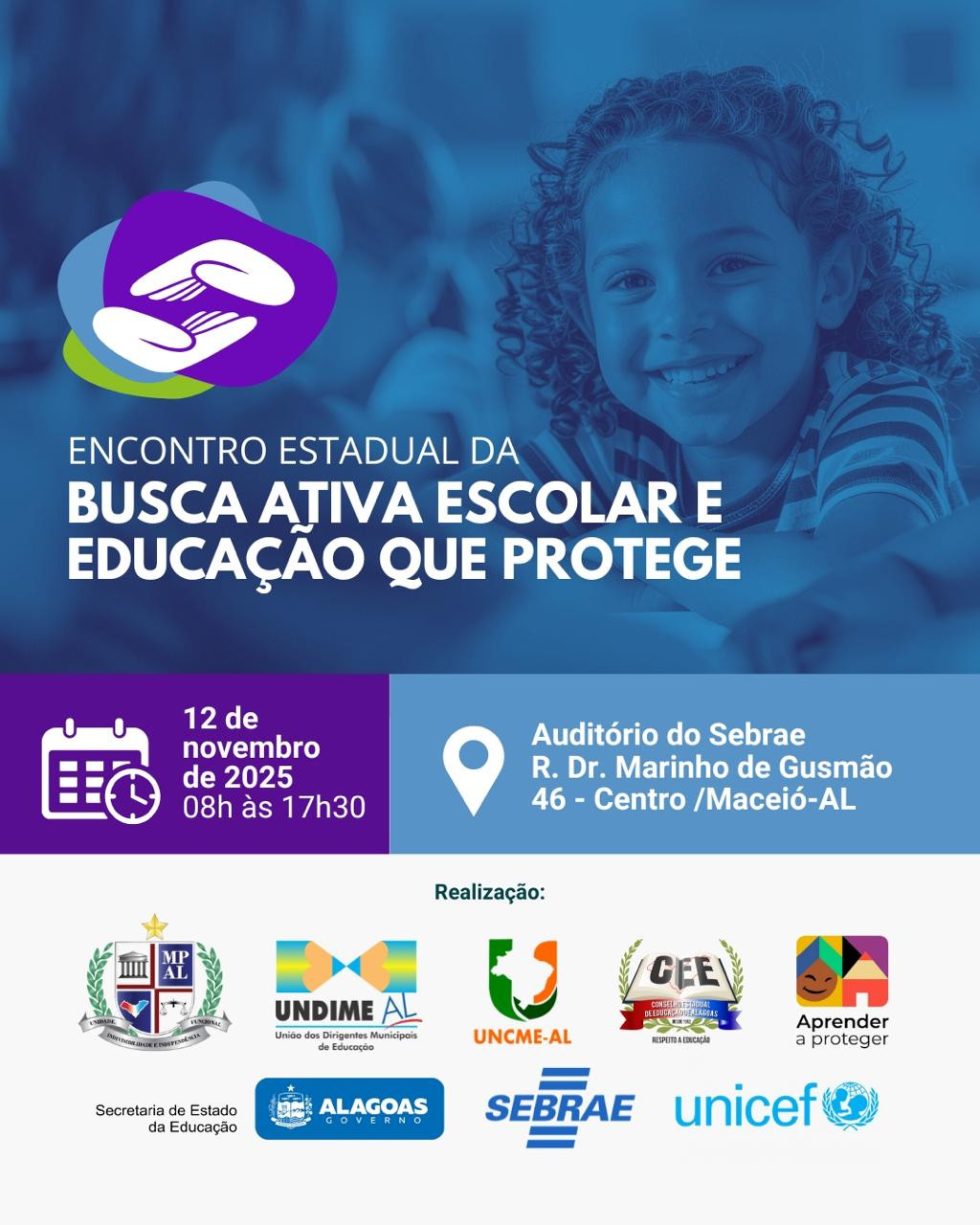 Encontro alagoano reúne 200 profissionais para discutir a escola como espaço de proteção de meninos e meninas